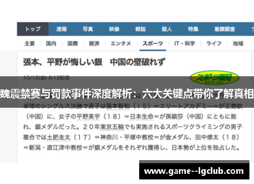 魏震禁赛与罚款事件深度解析：六大关键点带你了解真相